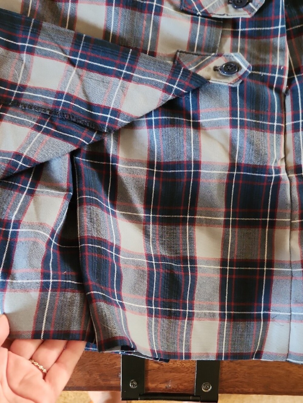 2 Rifle/Kaynee Plaid Catholic Parochial School Uniform Skorts Sz 10 Reg - Picture 5 of 7